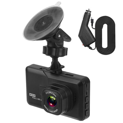 Rynx | 1080P Car DVR 3" Camera Dash Cam with 100° Angle Loop Recording Motion Detection