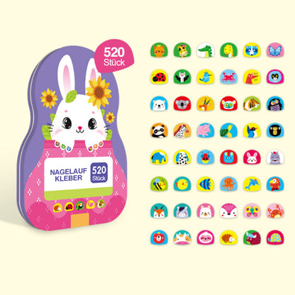 Rynx | Nail Sticker Set for Kids (520 Pieces)