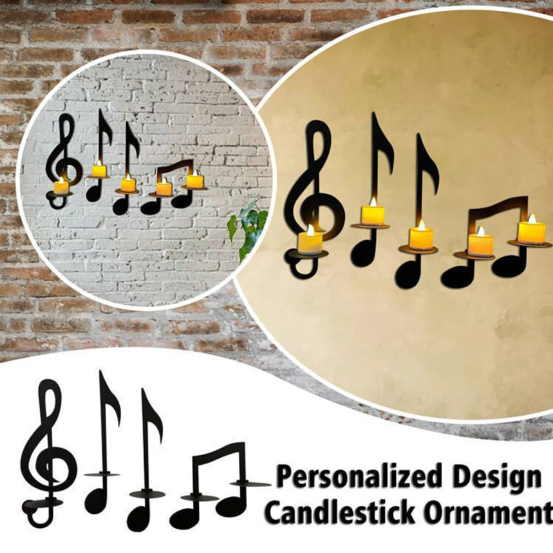 Rynx | Black Music Notes Wall Lamp