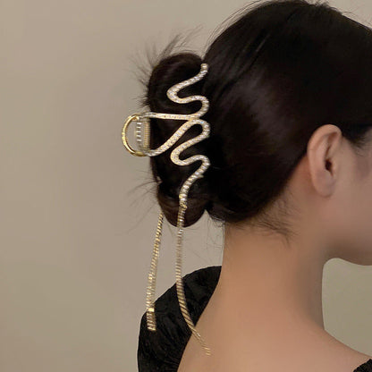 Rynx | Snake Hair Clip with Rhinestones