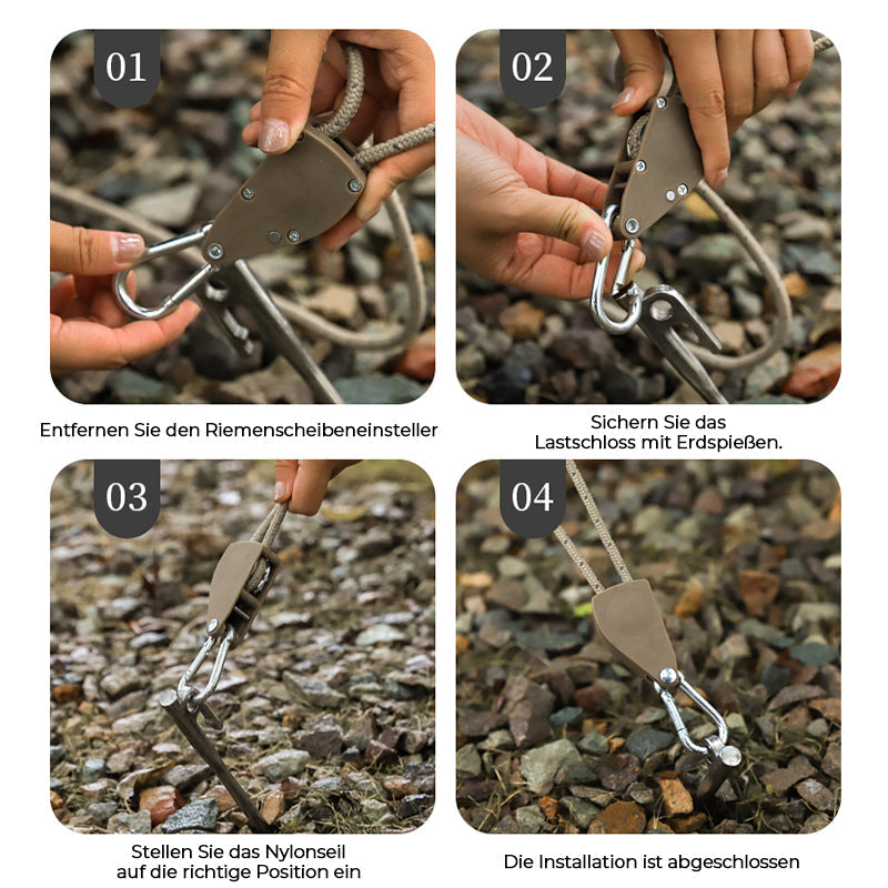 Rynx | Windproof rope for adjusting the pulley