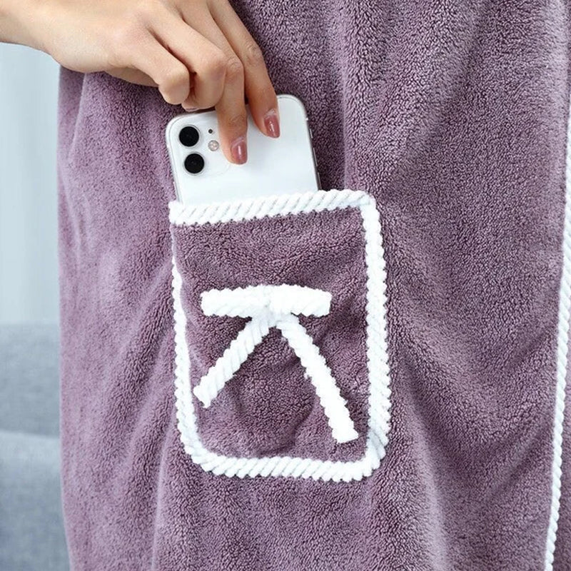 Rynx | Sling Coral Velour Bathrobe