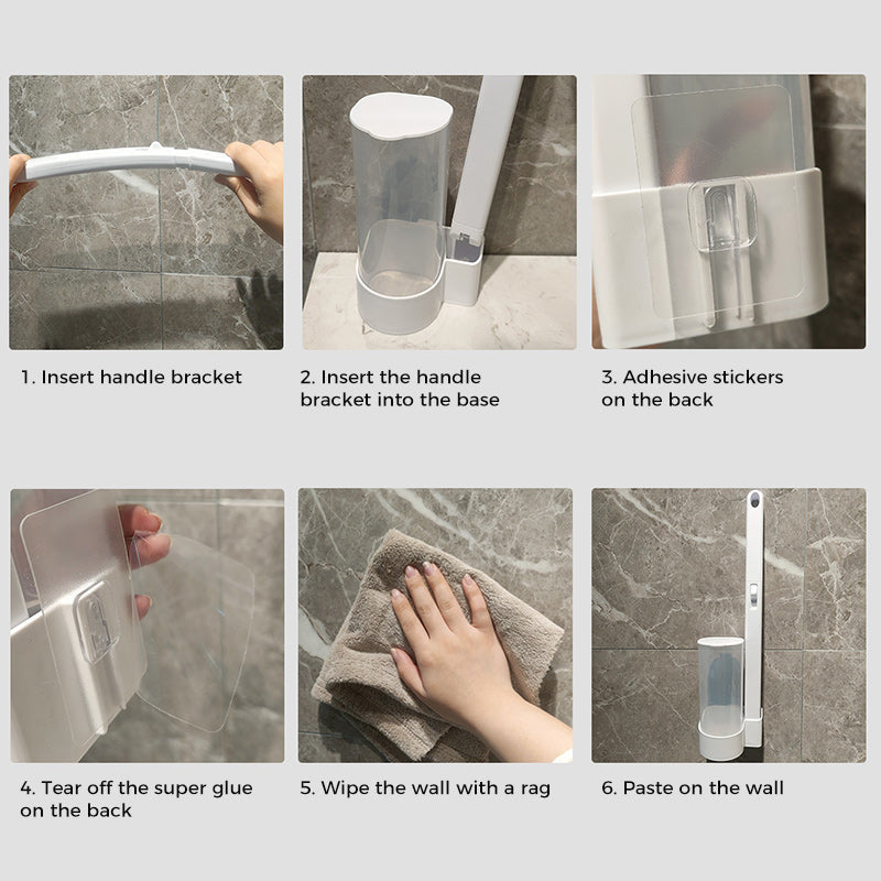 Rynx | Toilet Wall Kit, Disposable Toilet Cleaning System with 18 Refill Heads