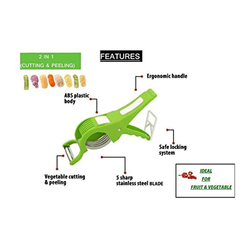 Rynx | 2 In 1 Vegetable Cutter with Peeler