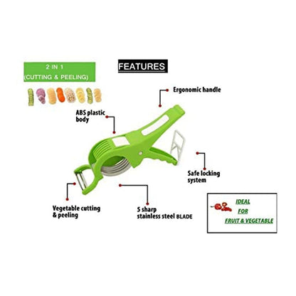 Rynx | 2 In 1 Vegetable Cutter with Peeler