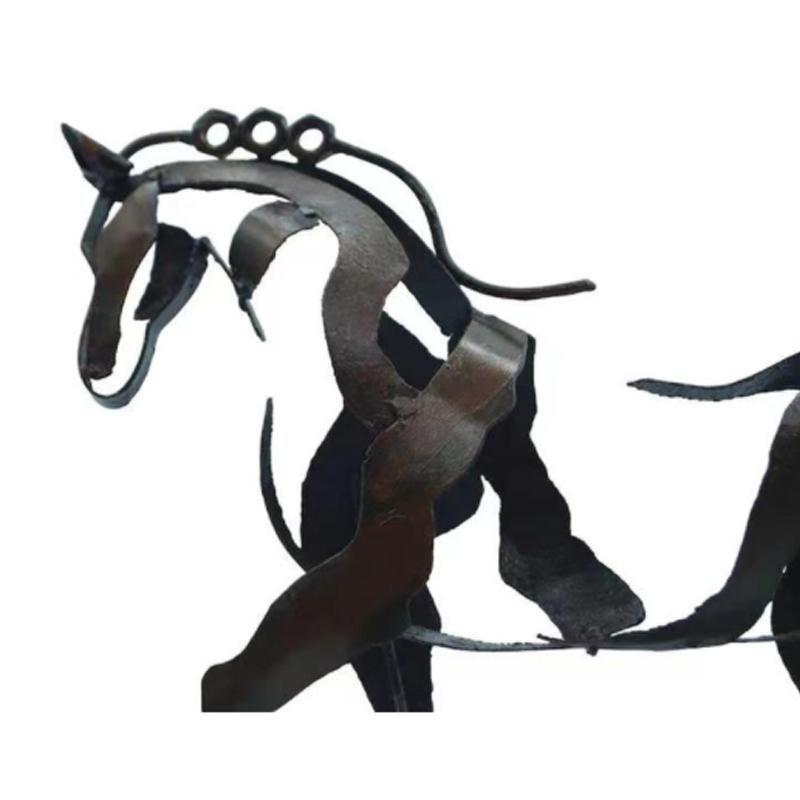 Rynx | Handmade Metal Horse Sculpture "Adonis"
