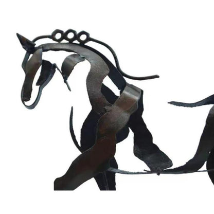 Rynx | Handmade Metal Horse Sculpture "Adonis"