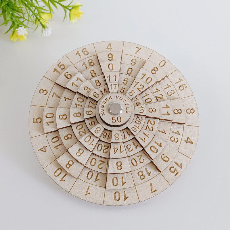 RYNX | Safecracker 50 Wooden Puzzle - Difficult Mathematical Brain Teaser For Adults