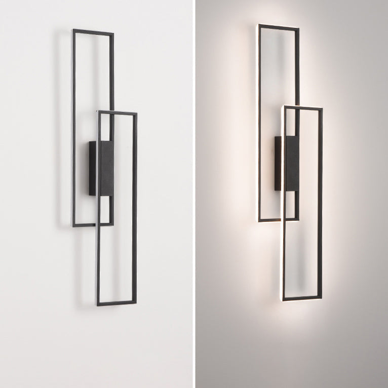 Rynx | Lineva LED Wall Light | Minimalist Rectangle Design | Silicone & Iron | Living Room Lighting