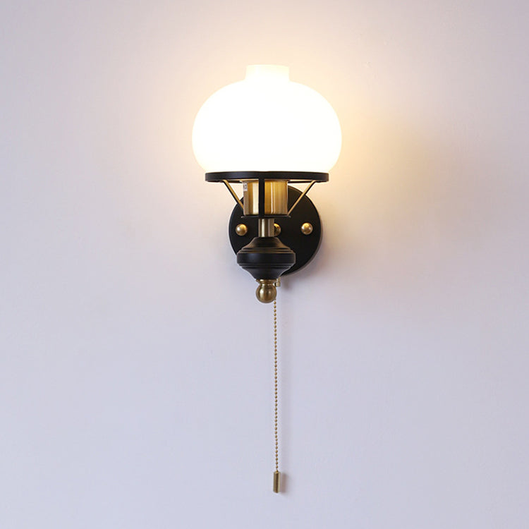 Rynx | GeoLuxe French Geometric Wall Lamp | Iron & Glass | 1-Light Design for Living Room