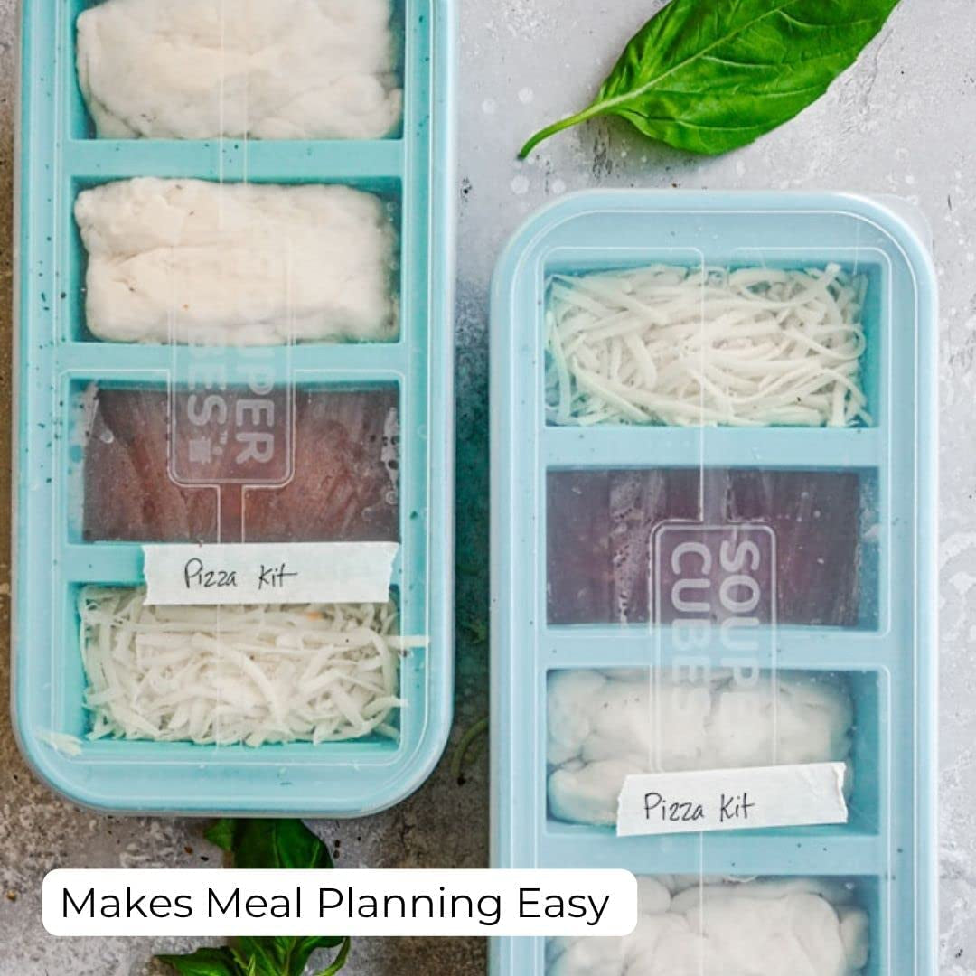 Rynx | Souper Cubes 1-cup Extra-Large Silicone Freezer Tray With Lid