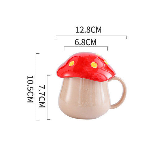 Rynx | Creative Mushroom Ceramic Mug Student Lover Mug