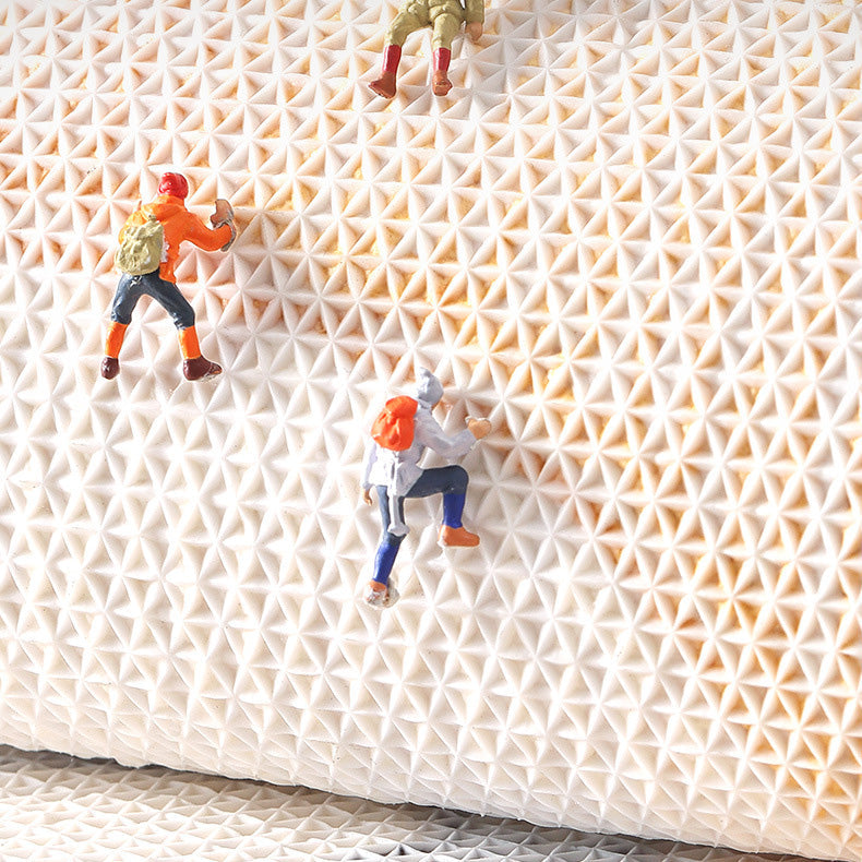 Rynx | White Blue Orange Gray Geometric Bath Mat