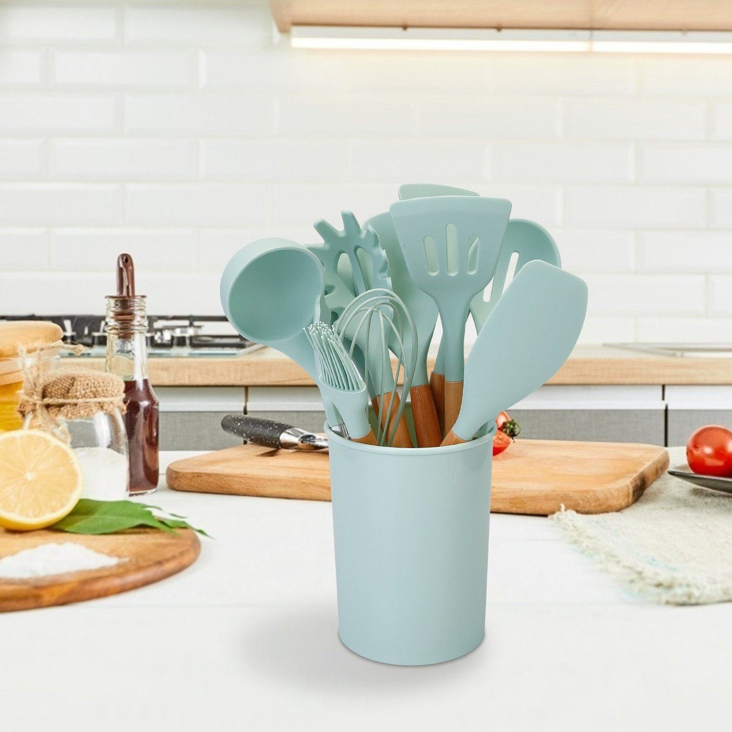 Rynx | 11-Pieces: Silicone Kitchen Utensils Set