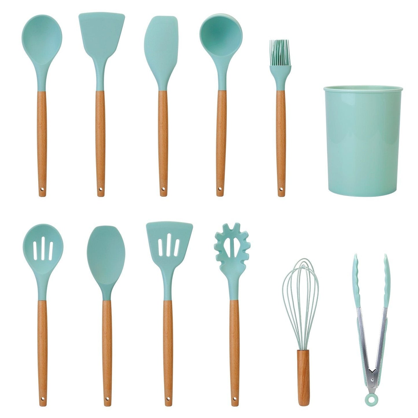 Rynx | 11-Pieces: Silicone Kitchen Utensils Set