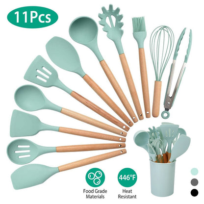 Rynx | 11-Pieces: Silicone Kitchen Utensils Set