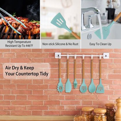 Rynx | 11-Pieces: Silicone Kitchen Utensils Set