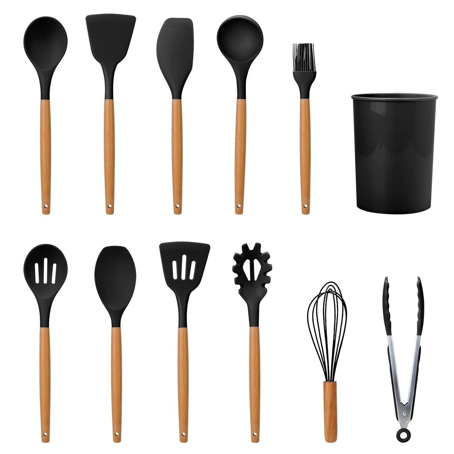Rynx | 11-Pieces: Silicone Kitchen Utensils Set