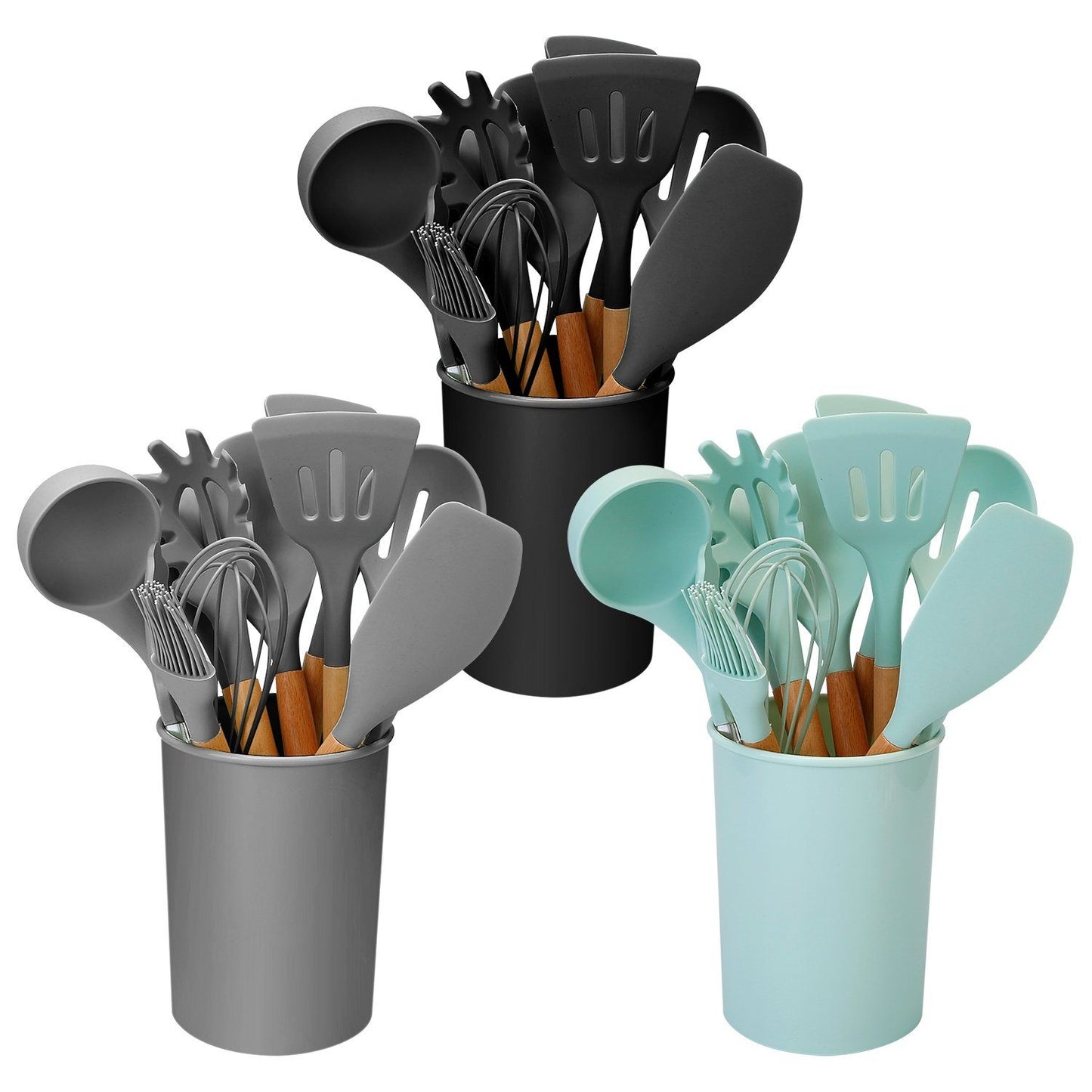 Rynx | 11-Pieces: Silicone Kitchen Utensils Set
