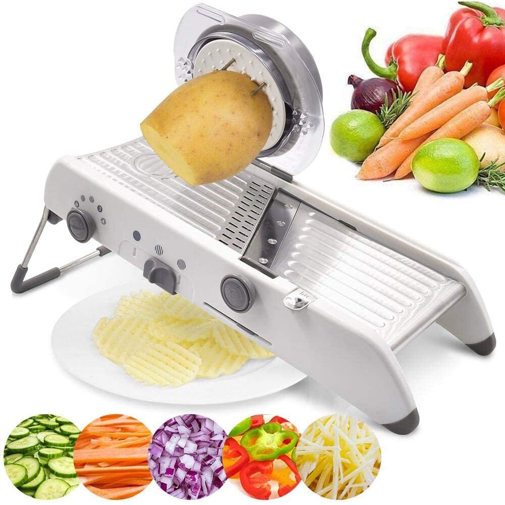 RYNX | Mandoline Vegetable Slicer – Professional Grater With Adjustable 304 Stainless Steel Blades