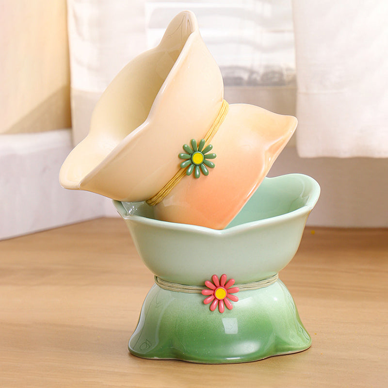 Rynx | Elevated Gradient Ceramic Pet Bowl