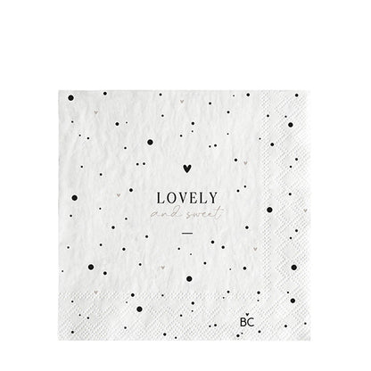 Rynx | Collections Paper Napkin Lovely and sweet White Small