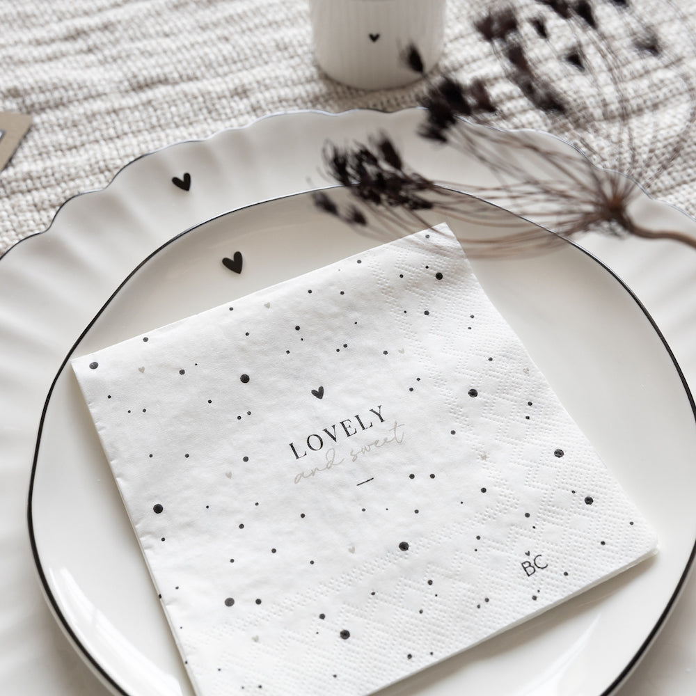 Rynx | Collections Paper Napkin Lovely and sweet White Small
