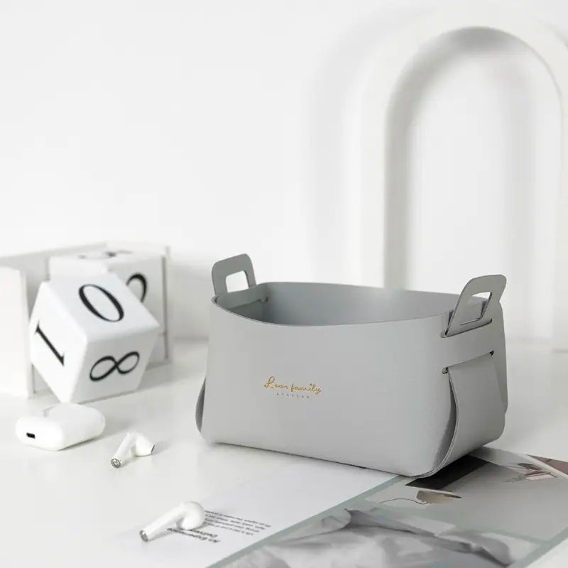Rynx | Faux leather storage baskets