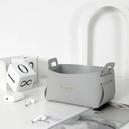 Rynx | Faux leather storage baskets