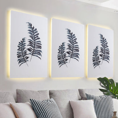 Rynx | White Rectangle Banana Leaf Wall Lamp Nordic Style LED Acrylic Wall Light