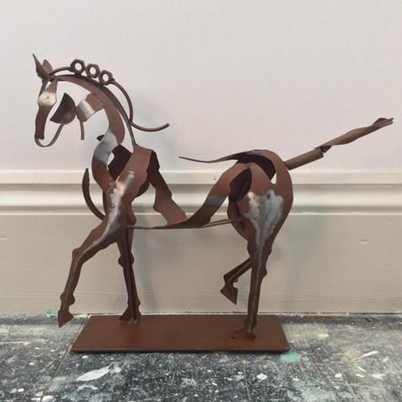 Rynx | Handmade Metal Horse Sculpture "Adonis"