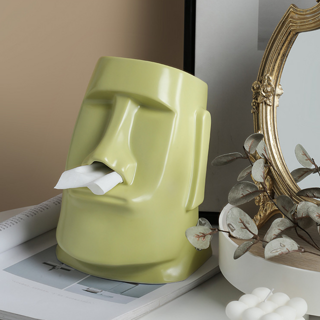 Rynx | StatueTissue - unusual Moai scarf holder for stylish spaces