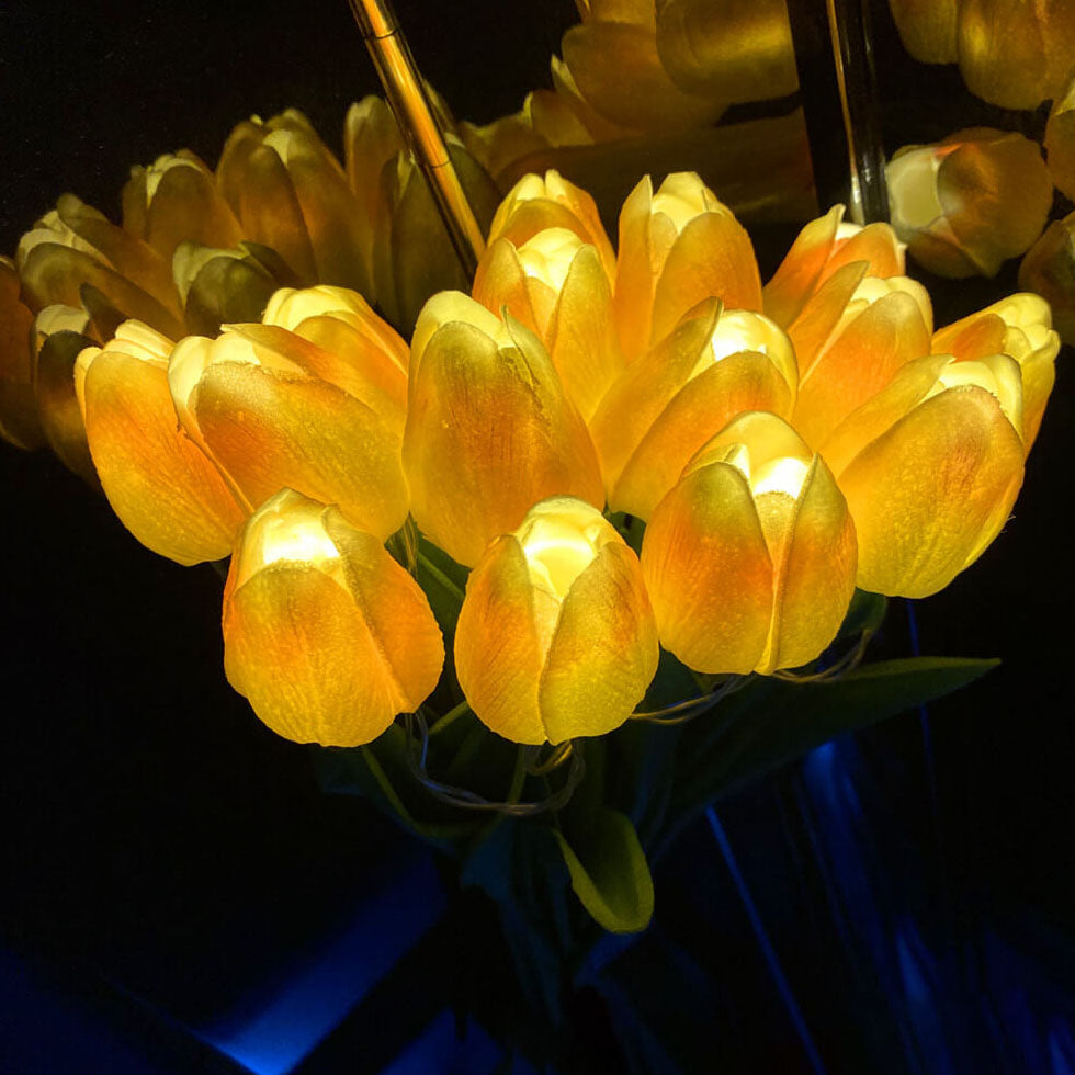 Rynx | Florina TulipGlow LED Table Lamp | Tiffany Style | Flower Decoration | 10/15 Light Design