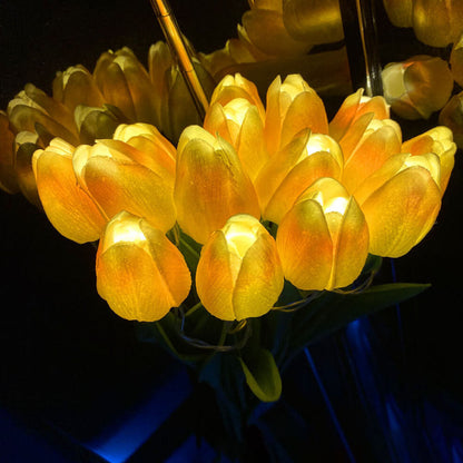Rynx | Florina TulipGlow LED Table Lamp | Tiffany Style | Flower Decoration | 10/15 Light Design