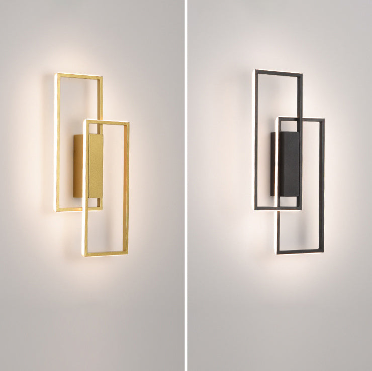 Rynx | Lineva LED Wall Light | Minimalist Rectangle Design | Silicone & Iron | Living Room Lighting