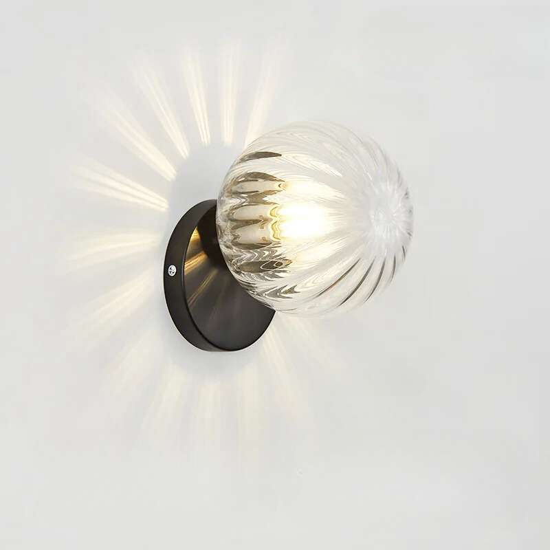 Rynx | GoldLicht - Modern Golden Wall Lamp With Glass Sphere