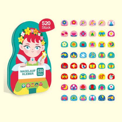 Rynx | Nail Sticker Set for Kids (520 Pieces)