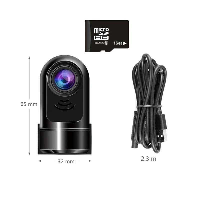 Rynx | 1080P HD 360° Rotating Mini ADAS Dashcam