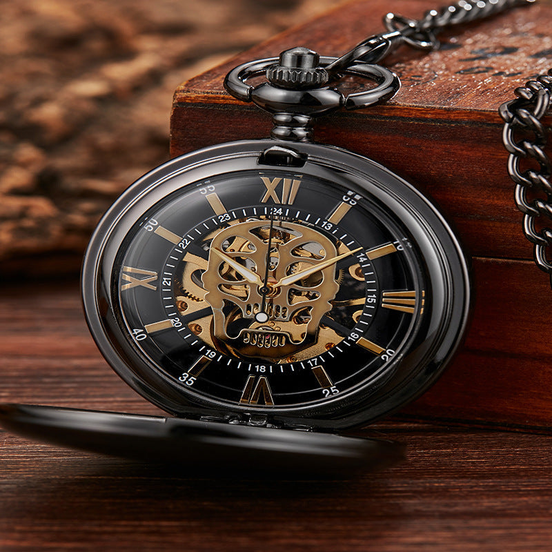 Rynx | Skull Pocket Watch Hult Flip Retro Mechanical