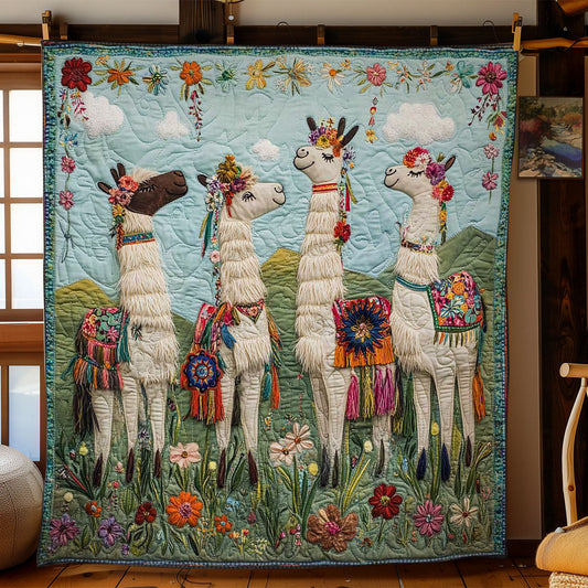 Rynx | Majestic Floral Lama Blanket