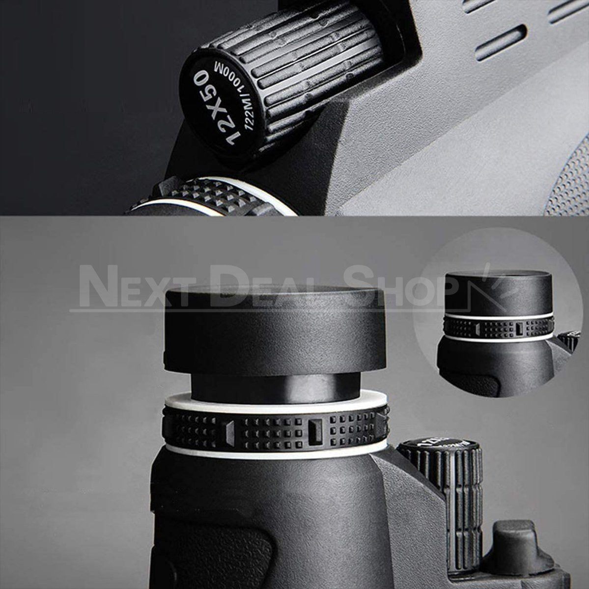 Rynx | 12 X 50 Monocular telescope with laser light and flashlight