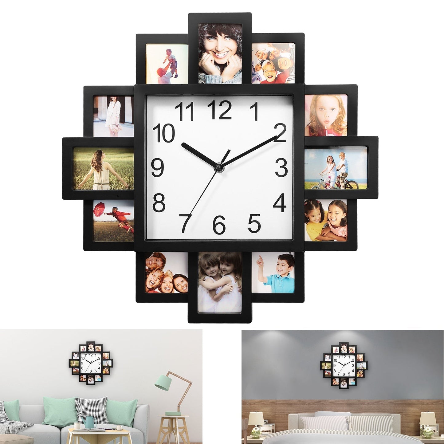 Rynx | 12-picture wall clock