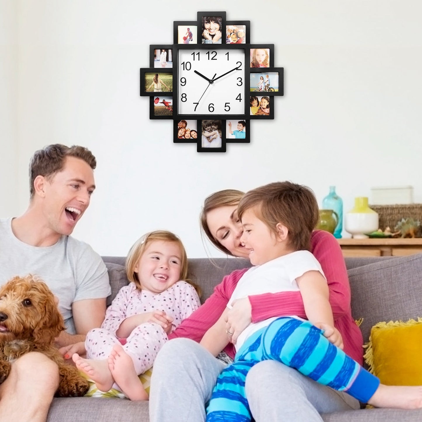 Rynx | 12-picture wall clock