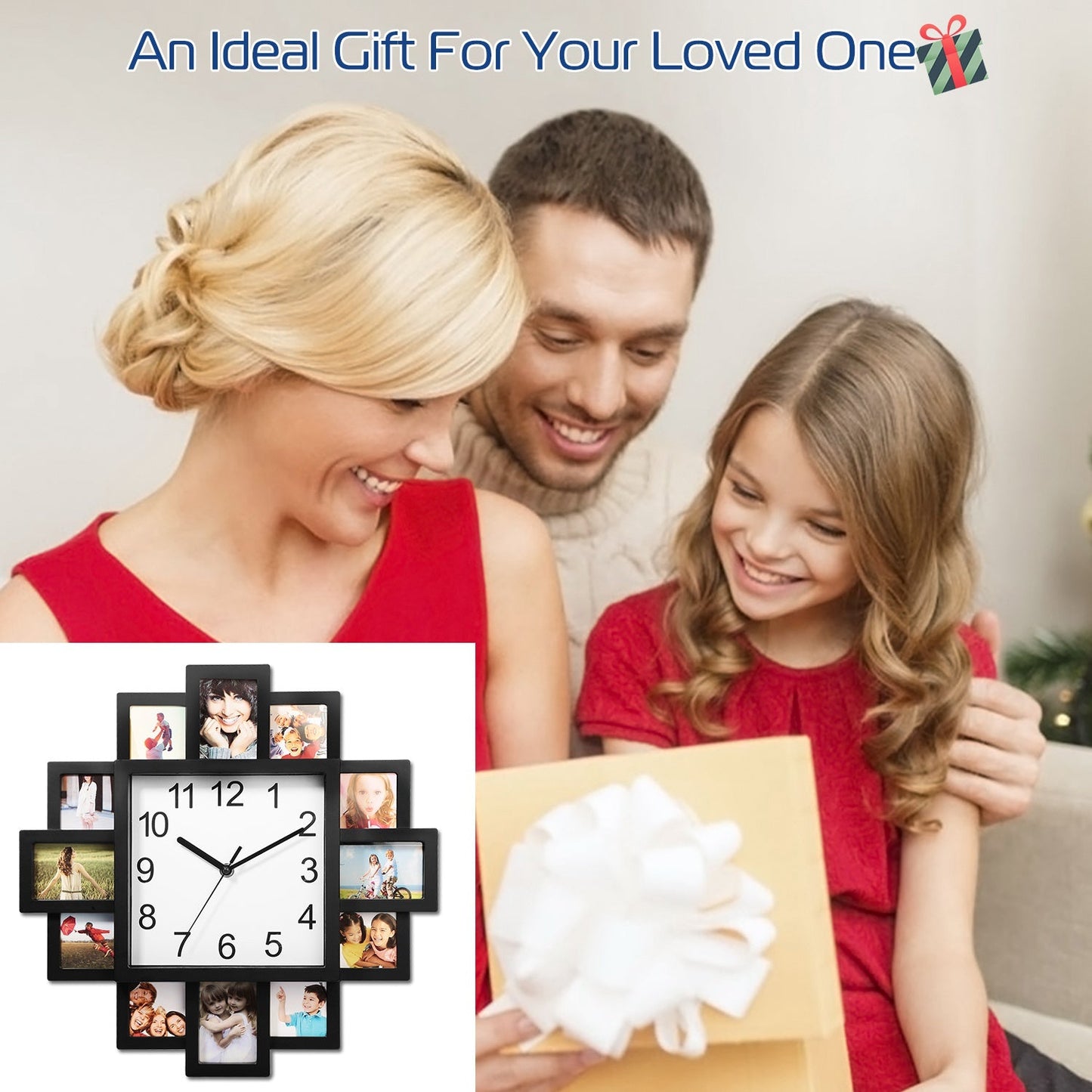 Rynx | 12-picture wall clock