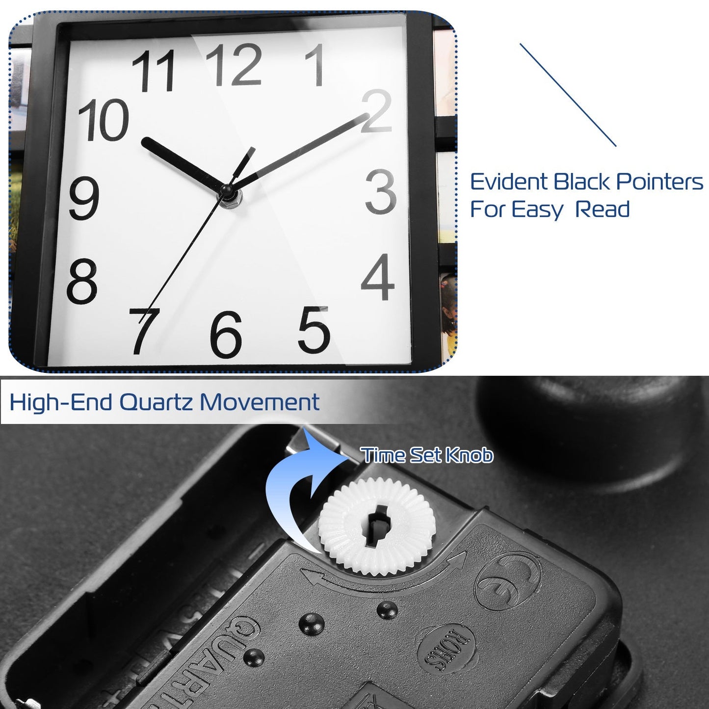 Rynx | 12-picture wall clock