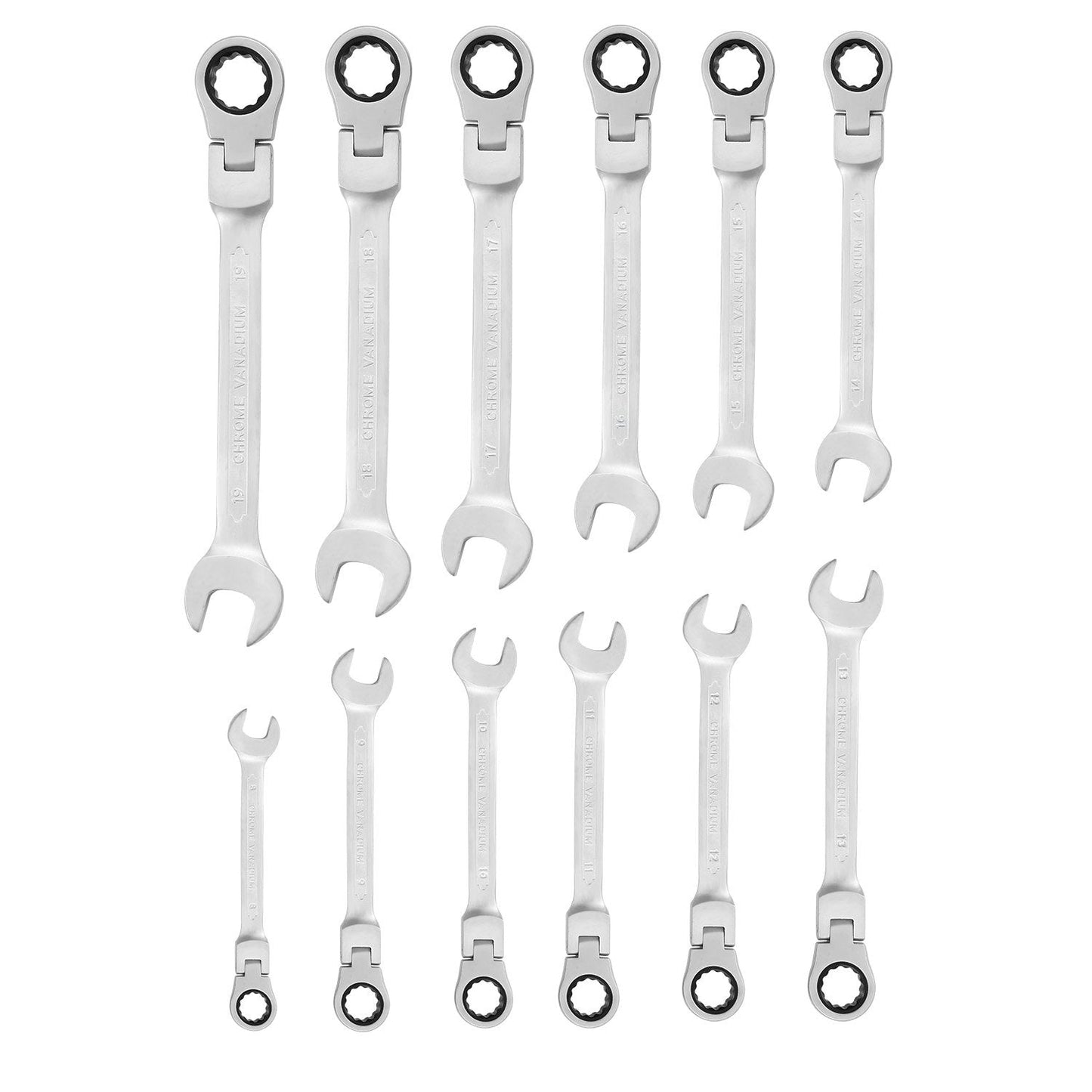 Rynx | 12-piece set: 8-19mm metric combination wrench