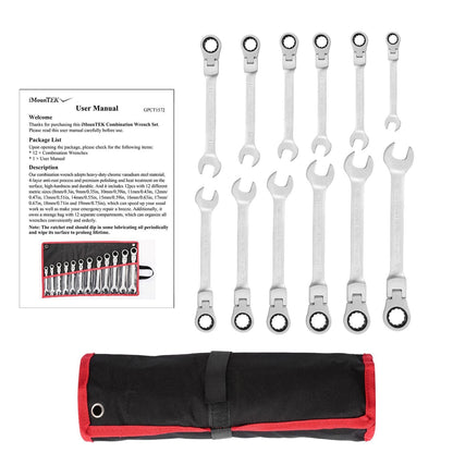 Rynx | 12-piece set: 8-19mm metric combination wrench