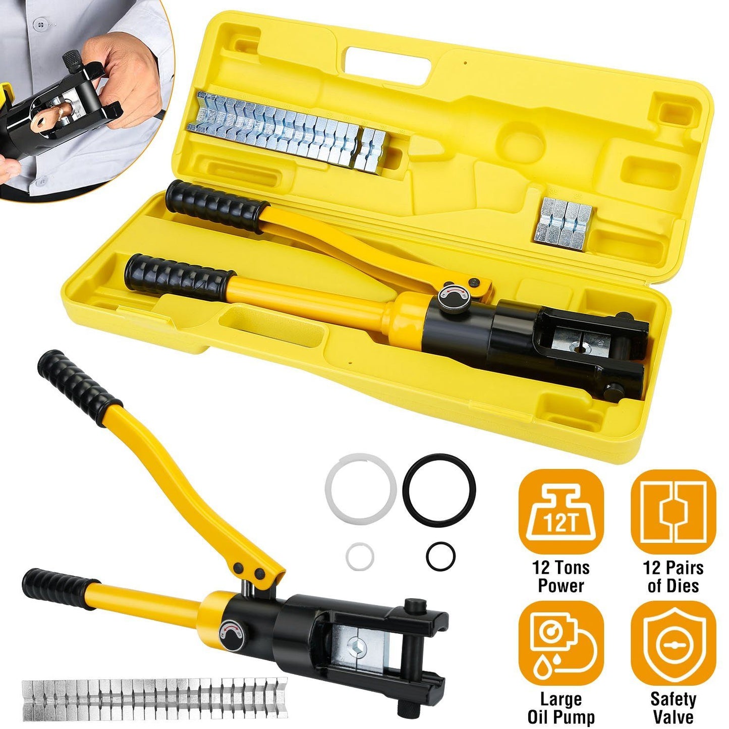 Rynx | 12 Ton Hydraulic Cable Puller