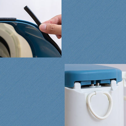 Rynx | Modern Flush Toilet Plastic Round Floor Mounted Toilet Bowl for Bathroom