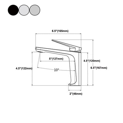 Rynx | Modern Basin Mixer Lever Handle Copper Low Arc Basin Mixer